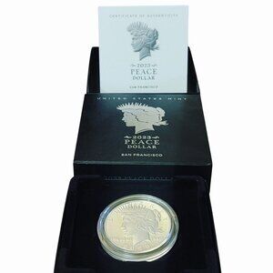 2023 S Peace Dollar 23XL Silver Proof Coin OGP COA San Francisco United States